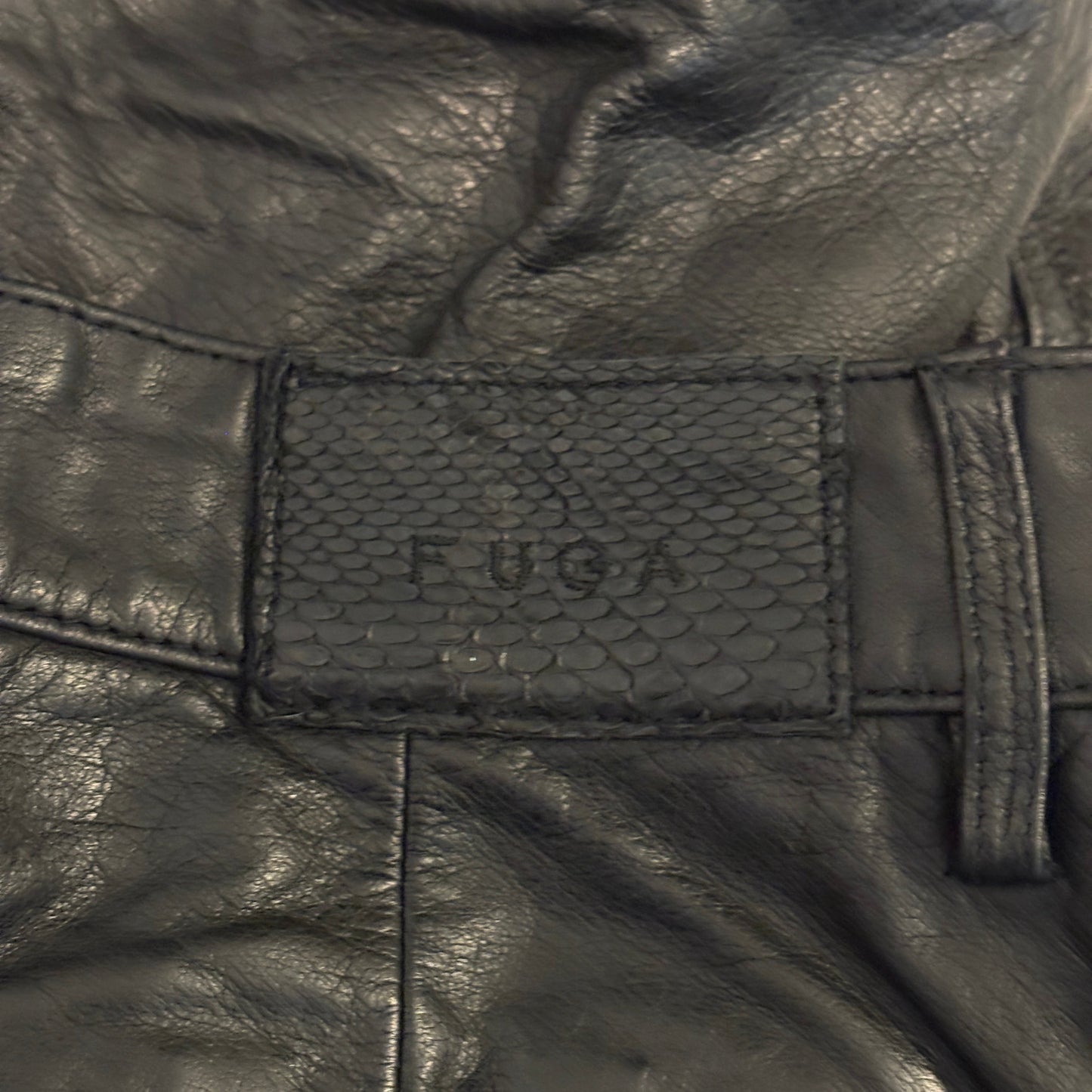 Fuga leather multipcoket cargo shorts