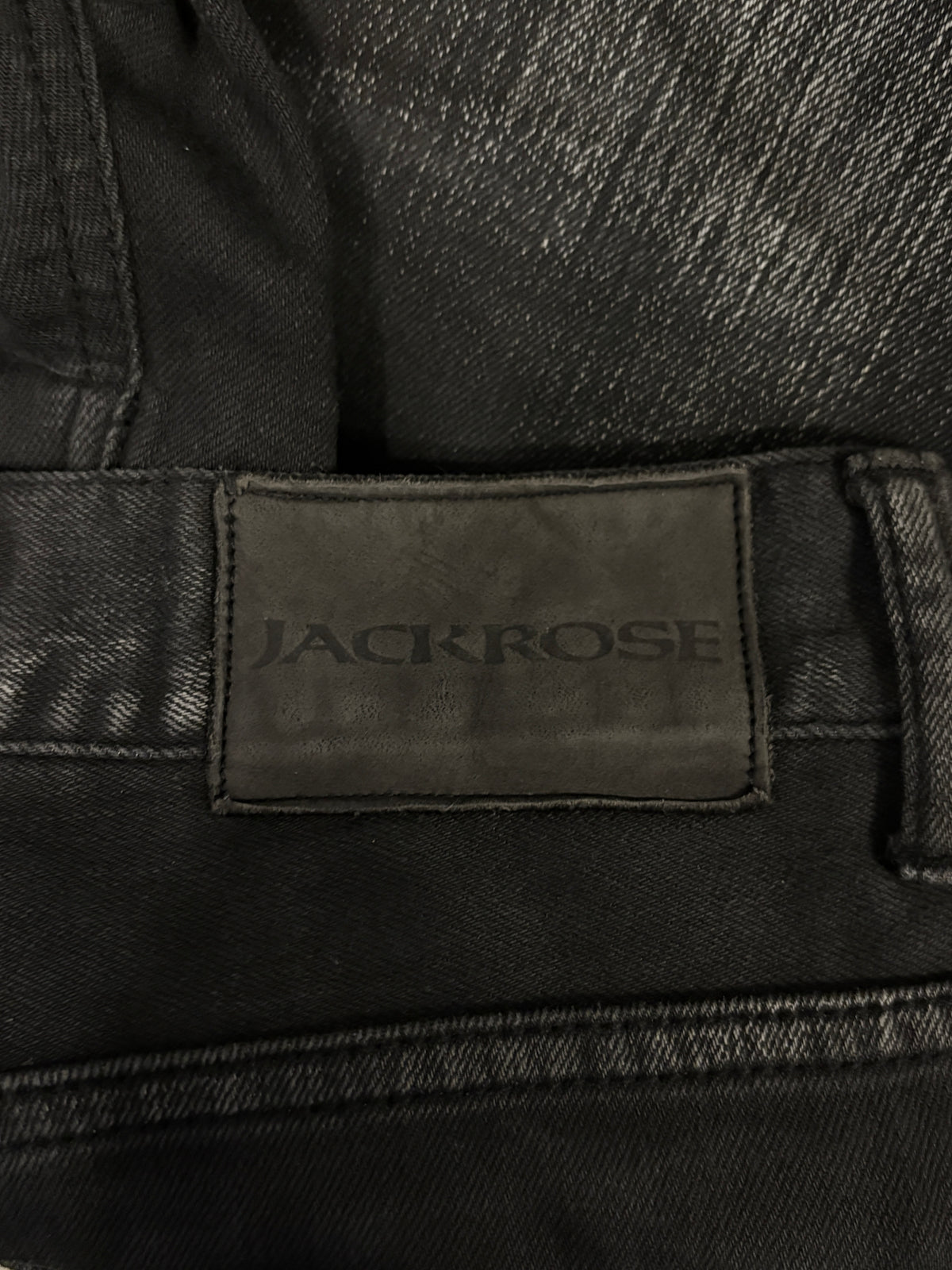 Jackrose black fade wash bootcut denim jeans