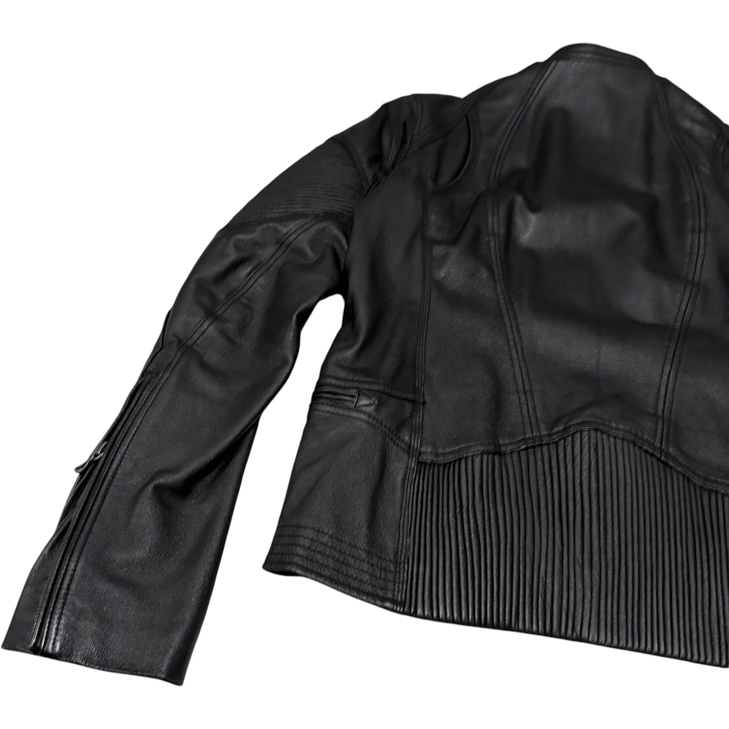 Goa buffalo leather multizip biker motorcycle jacket