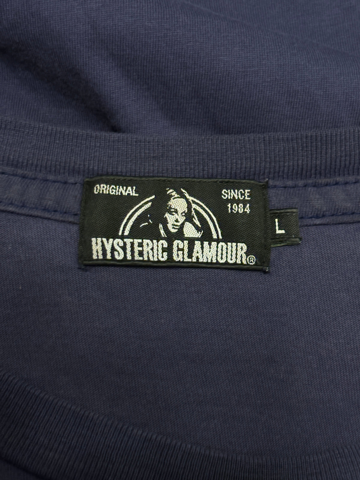 Hysteric Glamour navy Scream graphic T-shirt