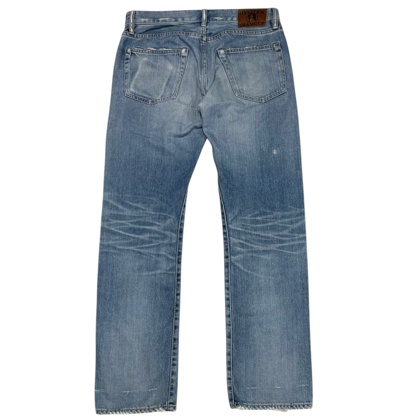 Hysteric Glamour studded pocket blue denim jeans