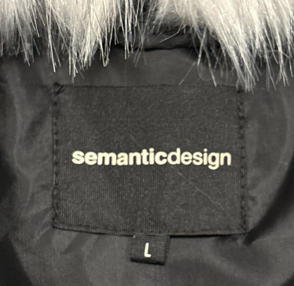 Semantic Design oversized panda fur coat