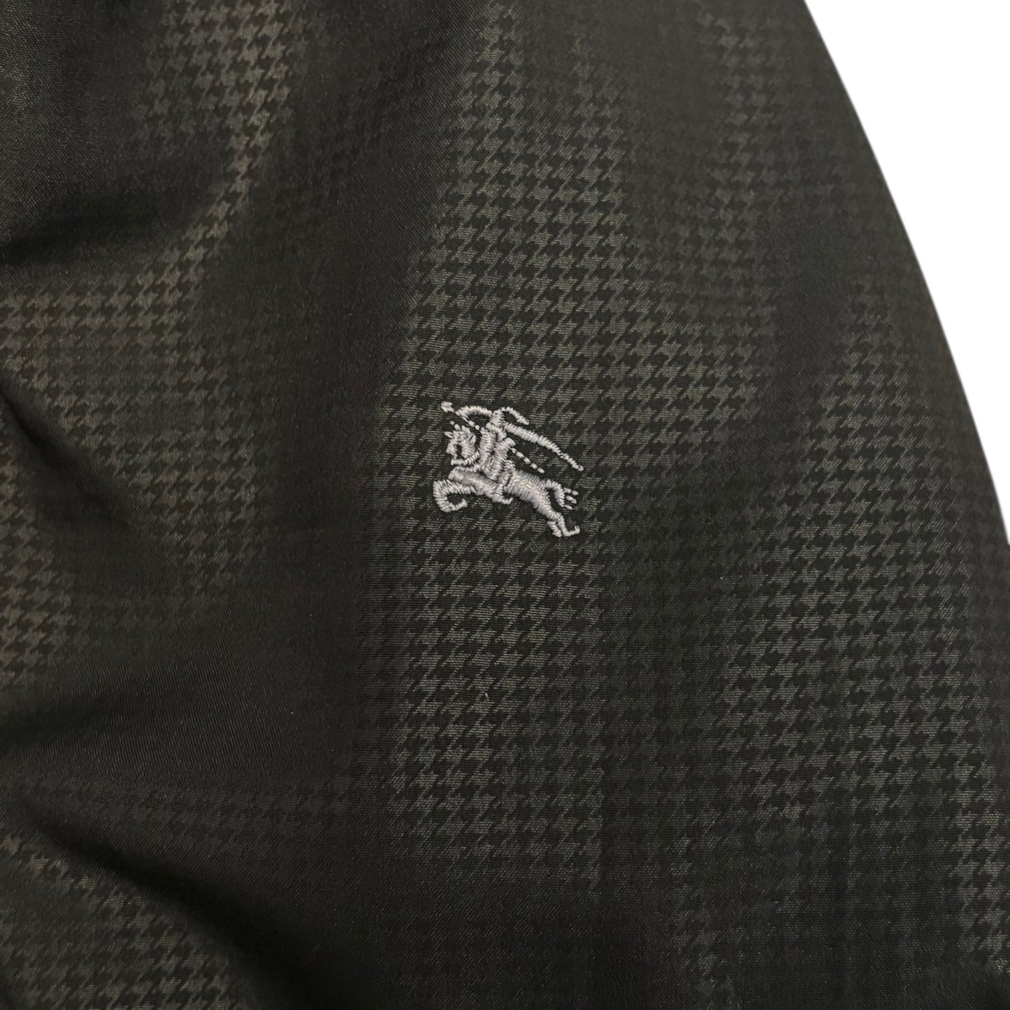 Burberry Black Label (JP exclusive line) black check windbreaker jacket