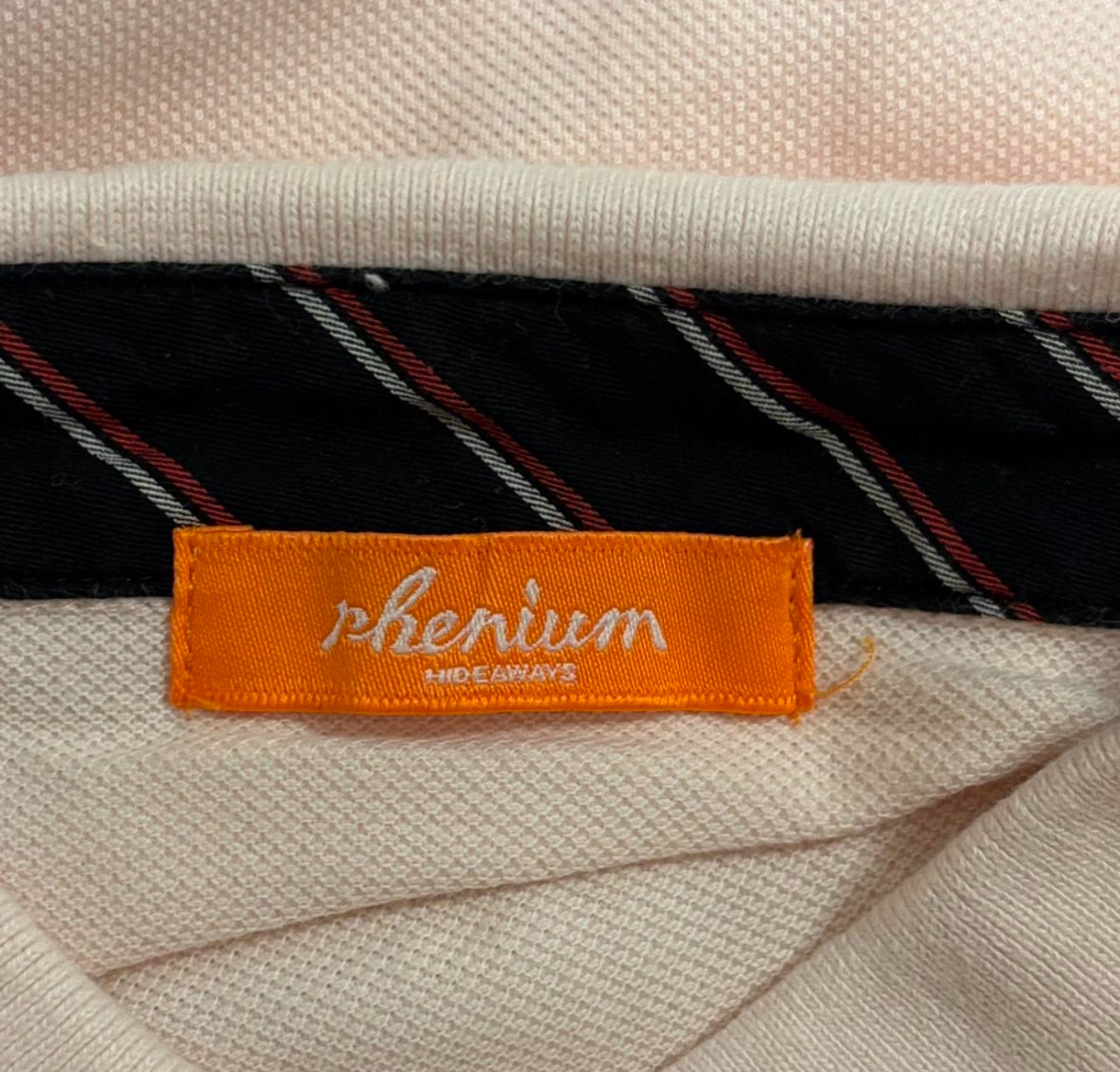 Hideaways light pink union jack polo T-shirt