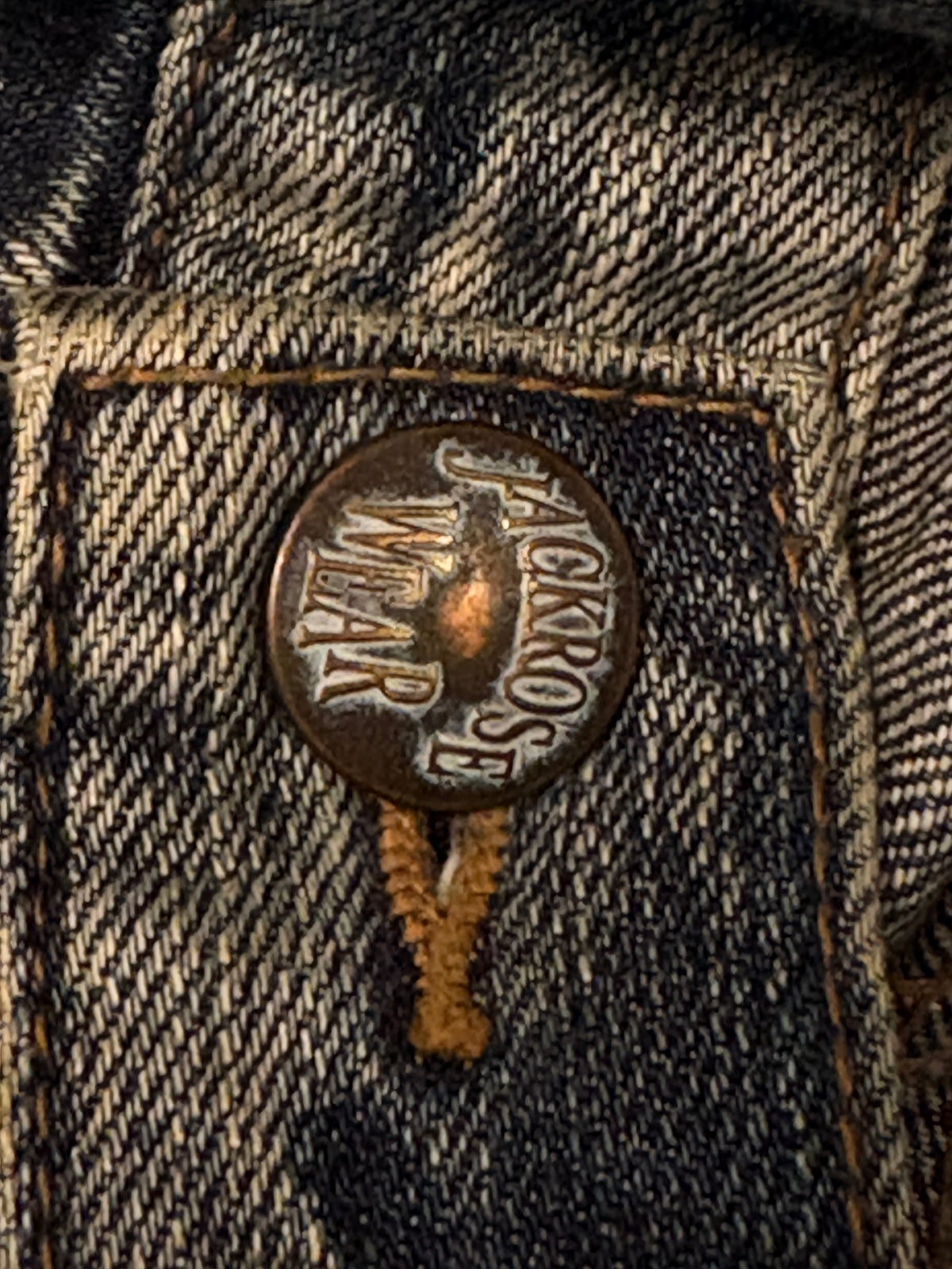 Jackrose blue whiskered washed bootcut denim jeans