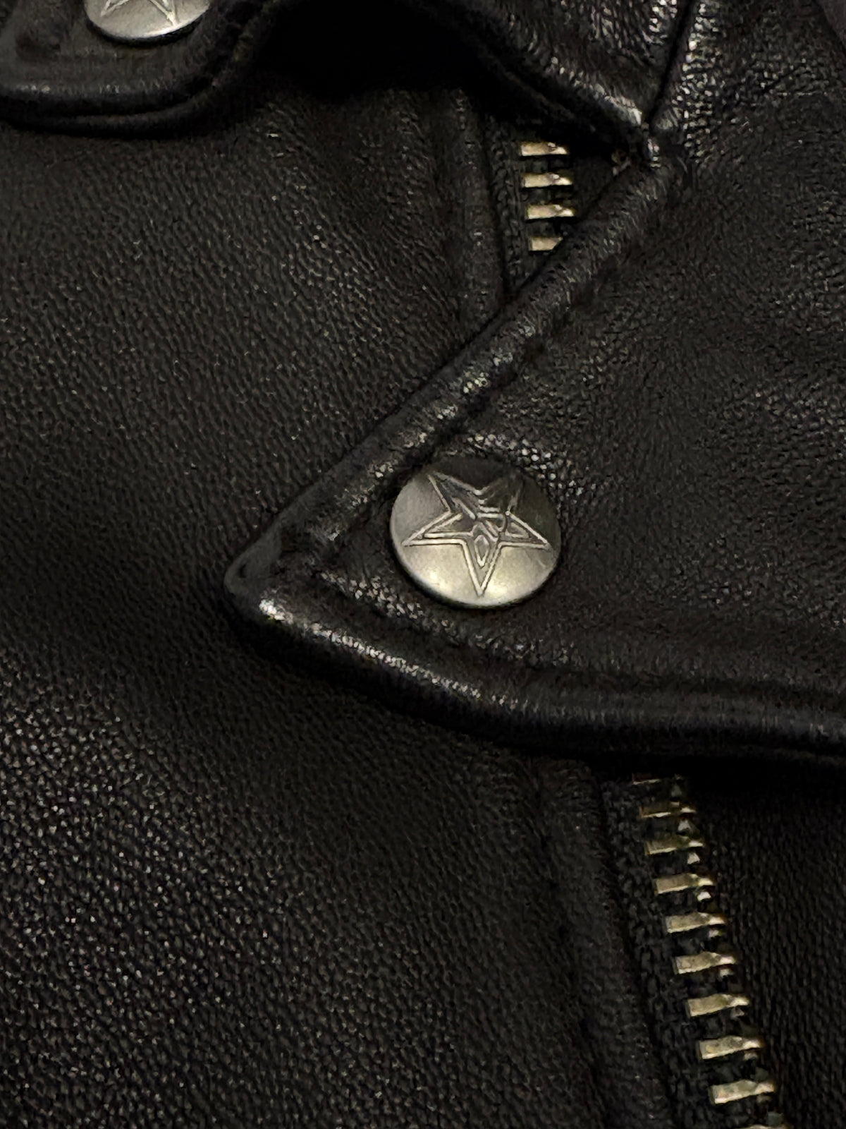 Jackrose asymmetric multizip goat leather biker jacket