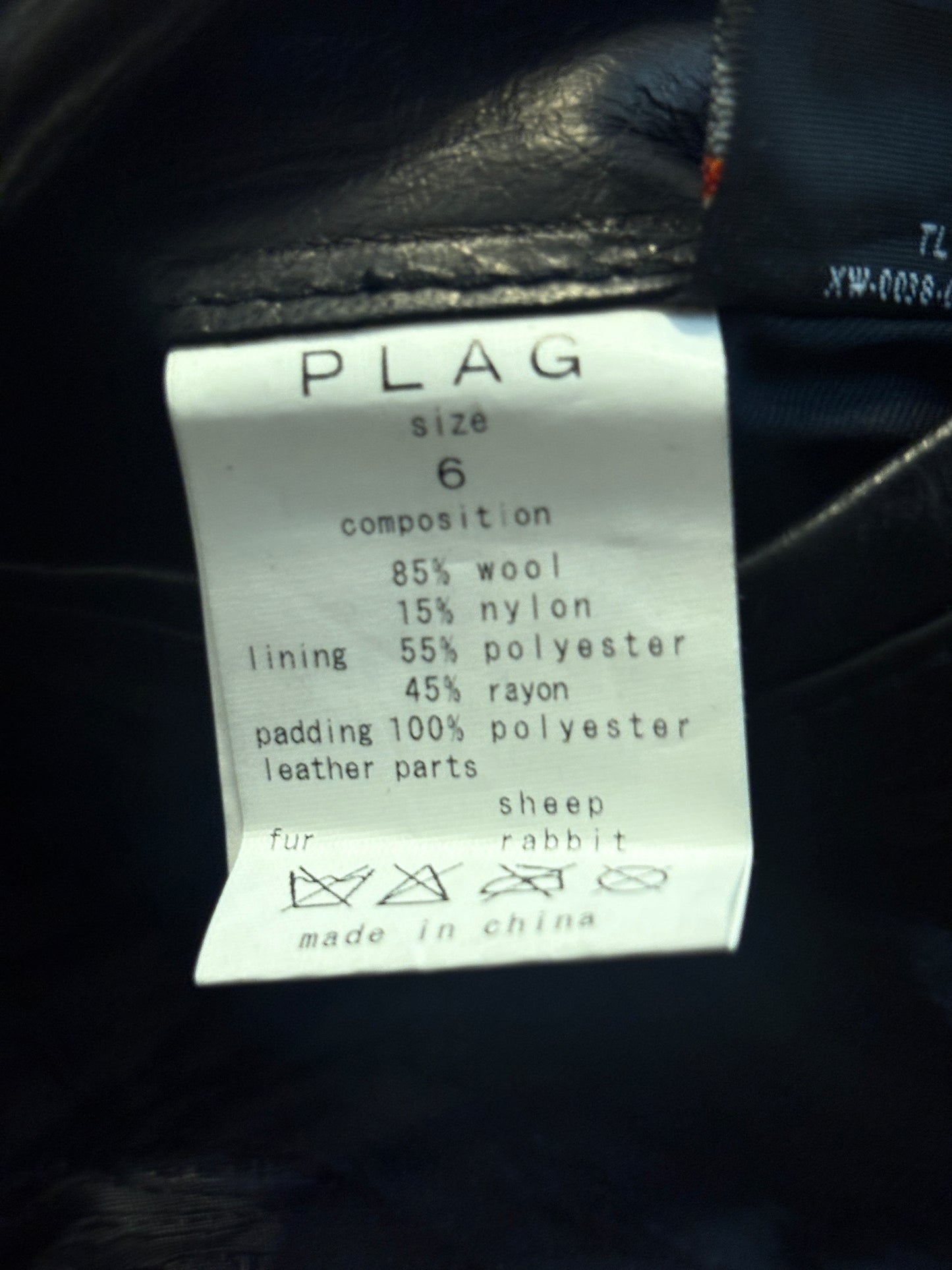 Plag hybrid camo lambskin leather jacket