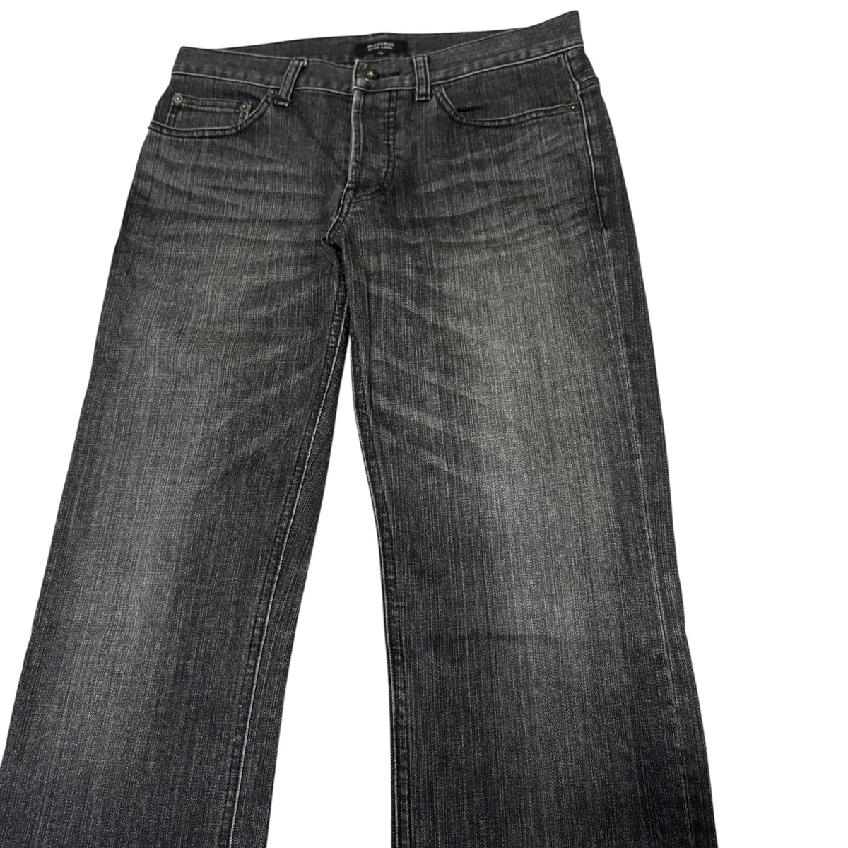 Burberry Black Label grey whiskered denim jeans