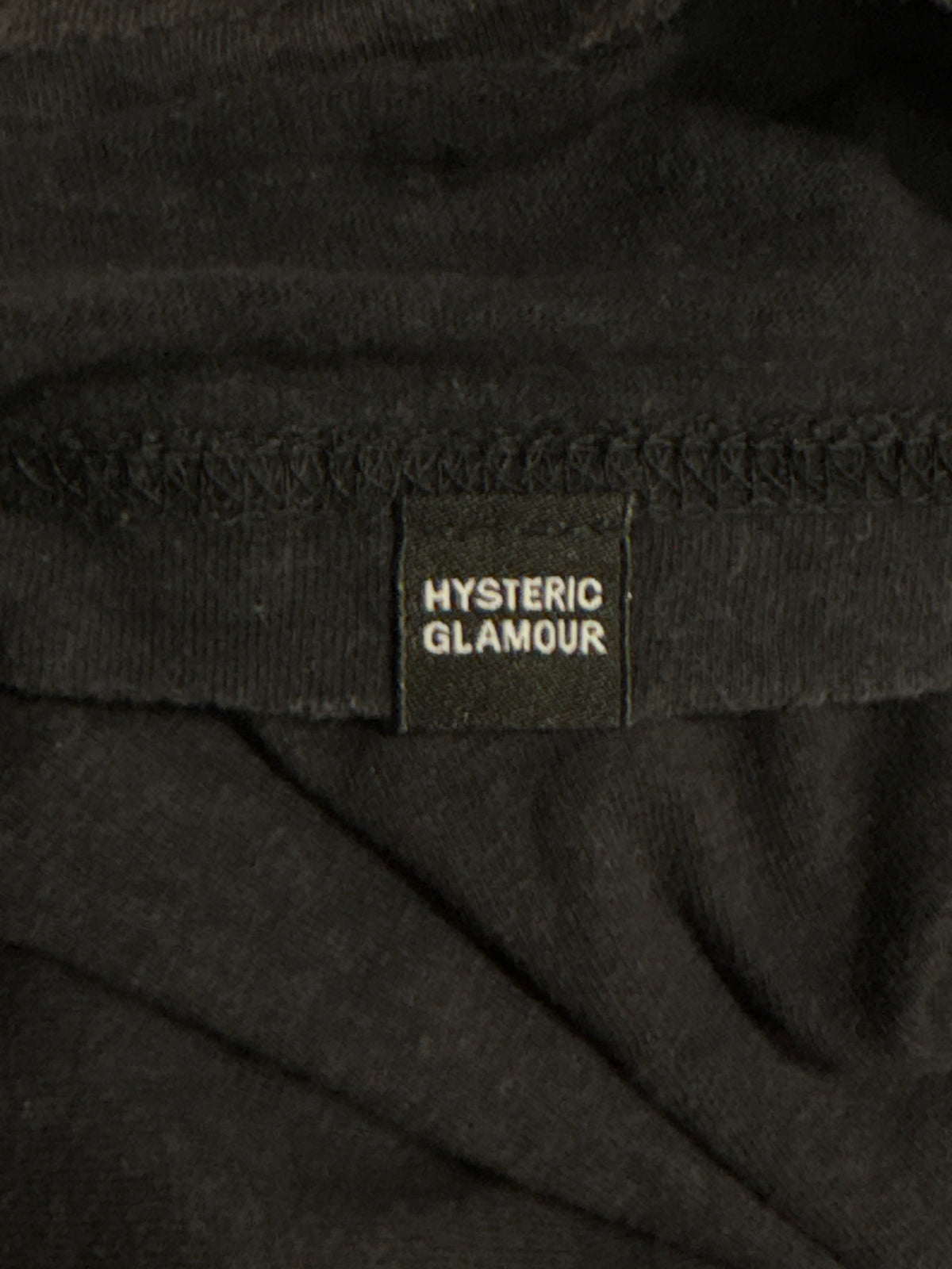Hysteric Glamour black crosshair woman T-shirt