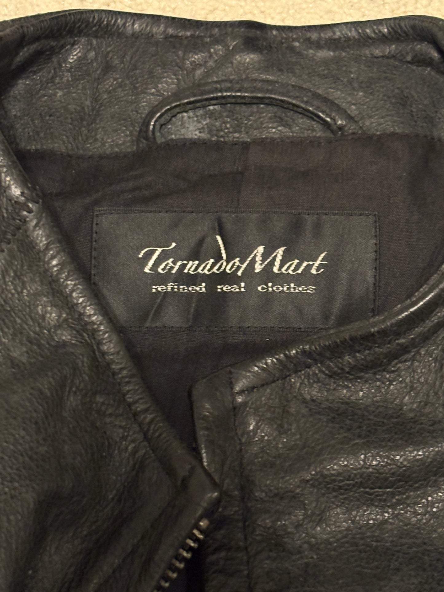 Tornado Mart aged cow leather jacket