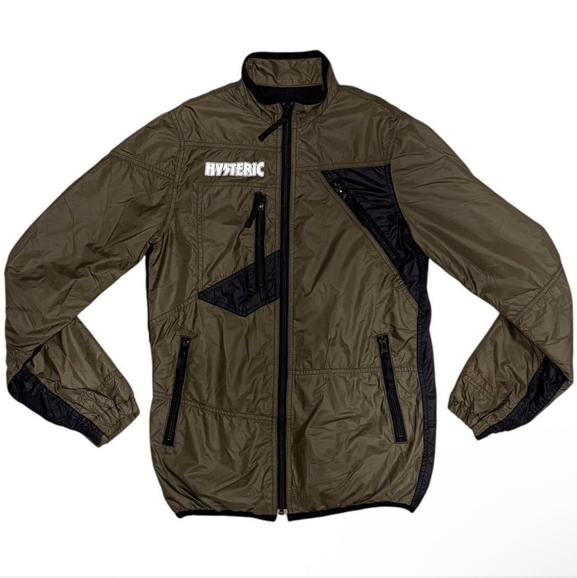 Hysteric Glamour khaki black windbreaker jacket