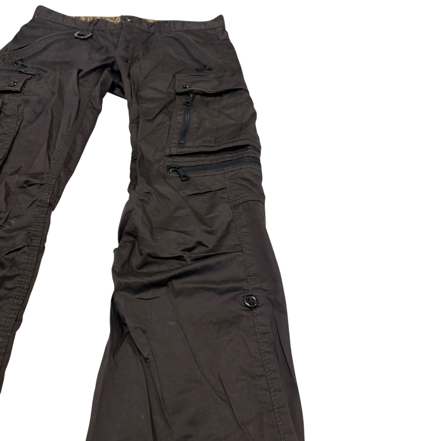 Japanese brand grey cargo utility multipocket cargo pants