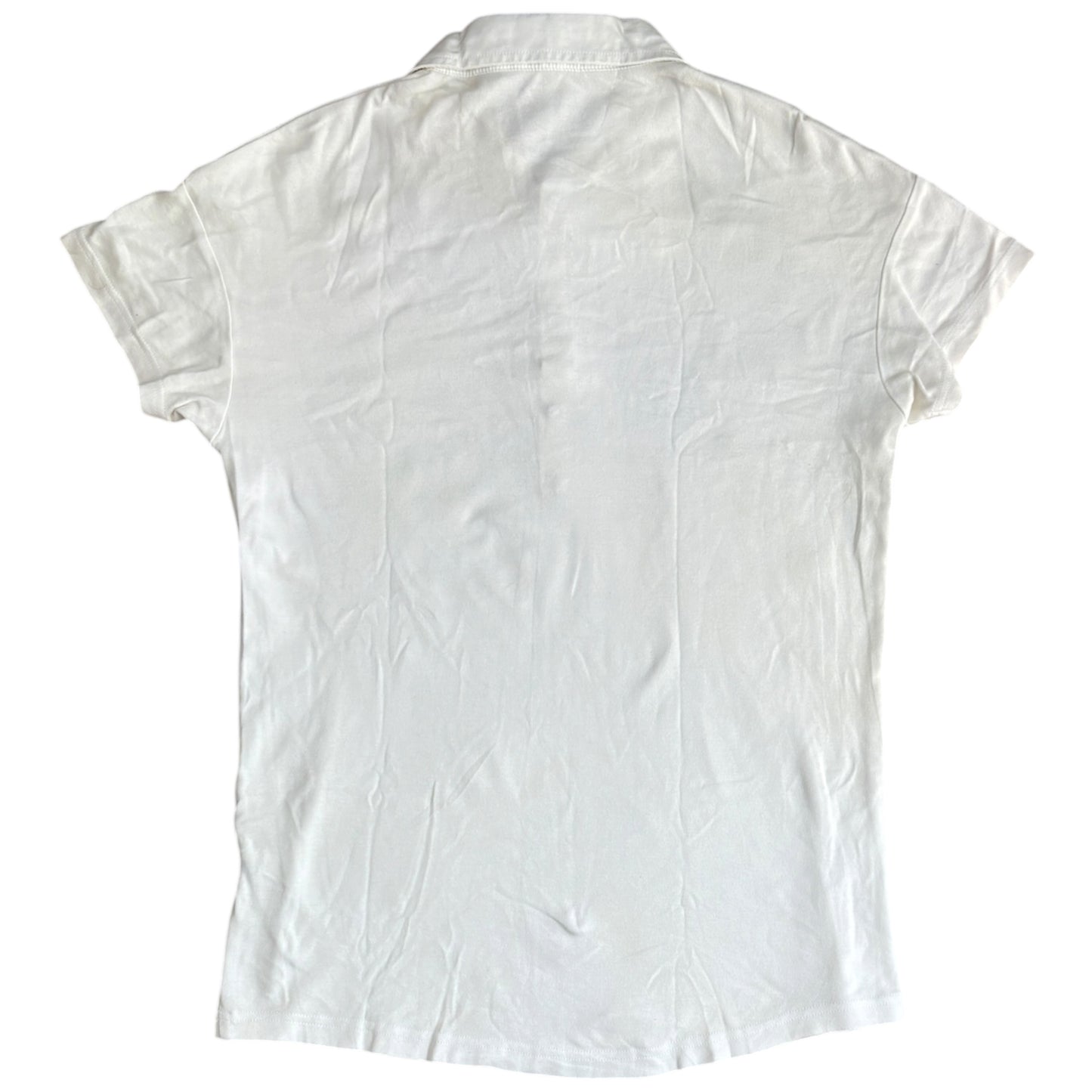 Tornado Mart white floral print embellished polo T-shirt
