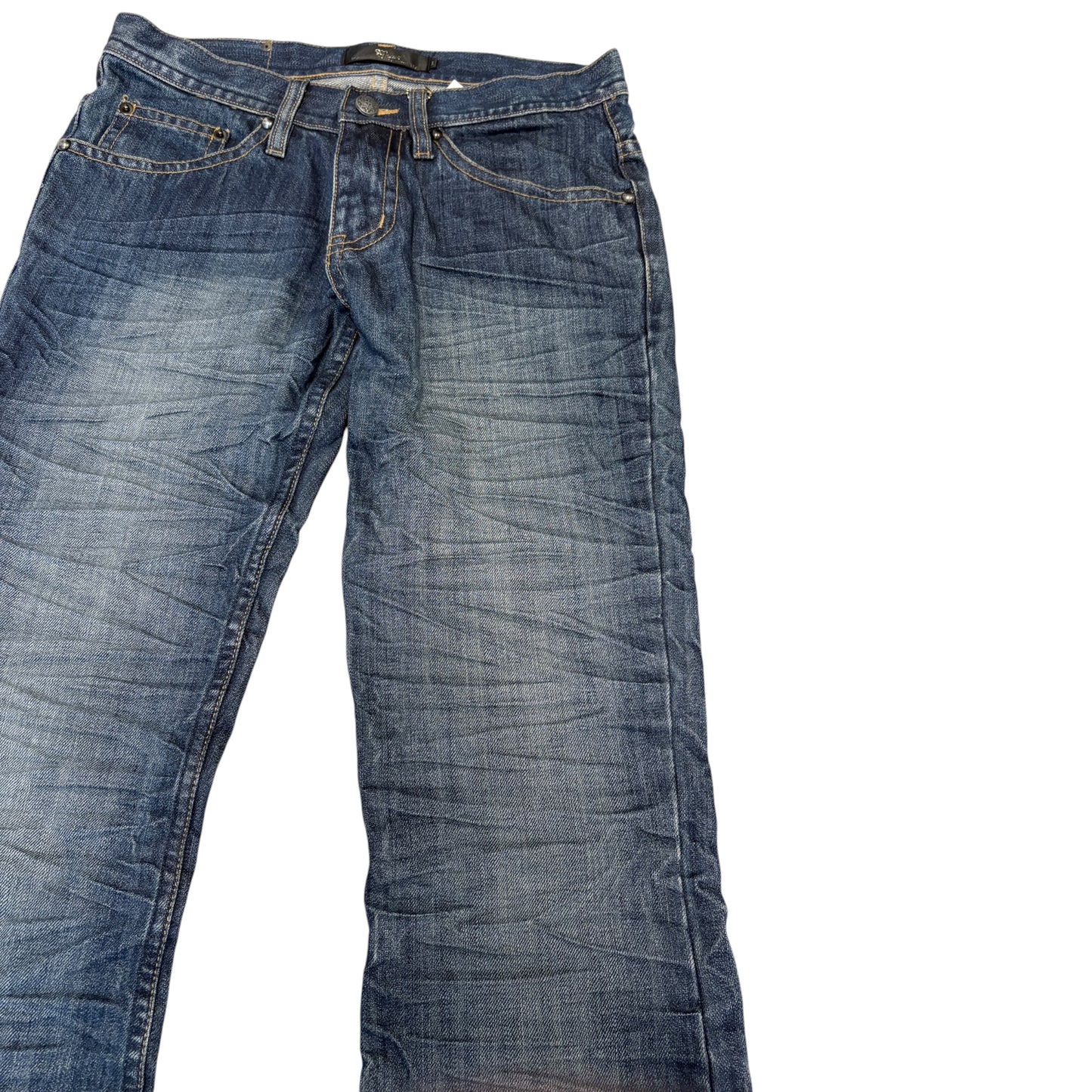 Midas snake wash bootcuts denim