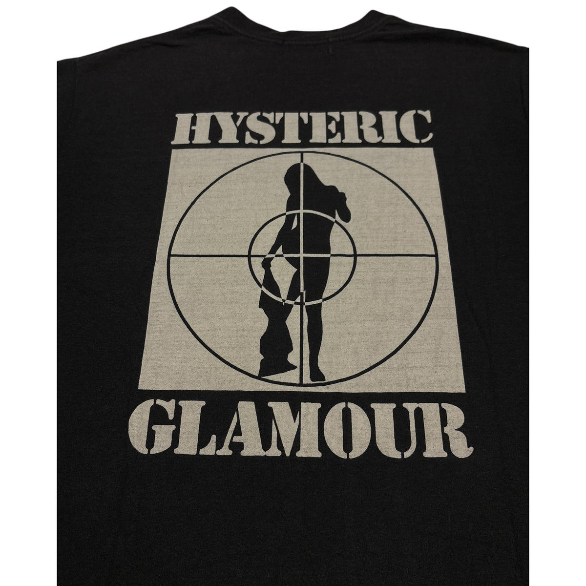 Hysteric Glamour black crosshair woman T-shirt