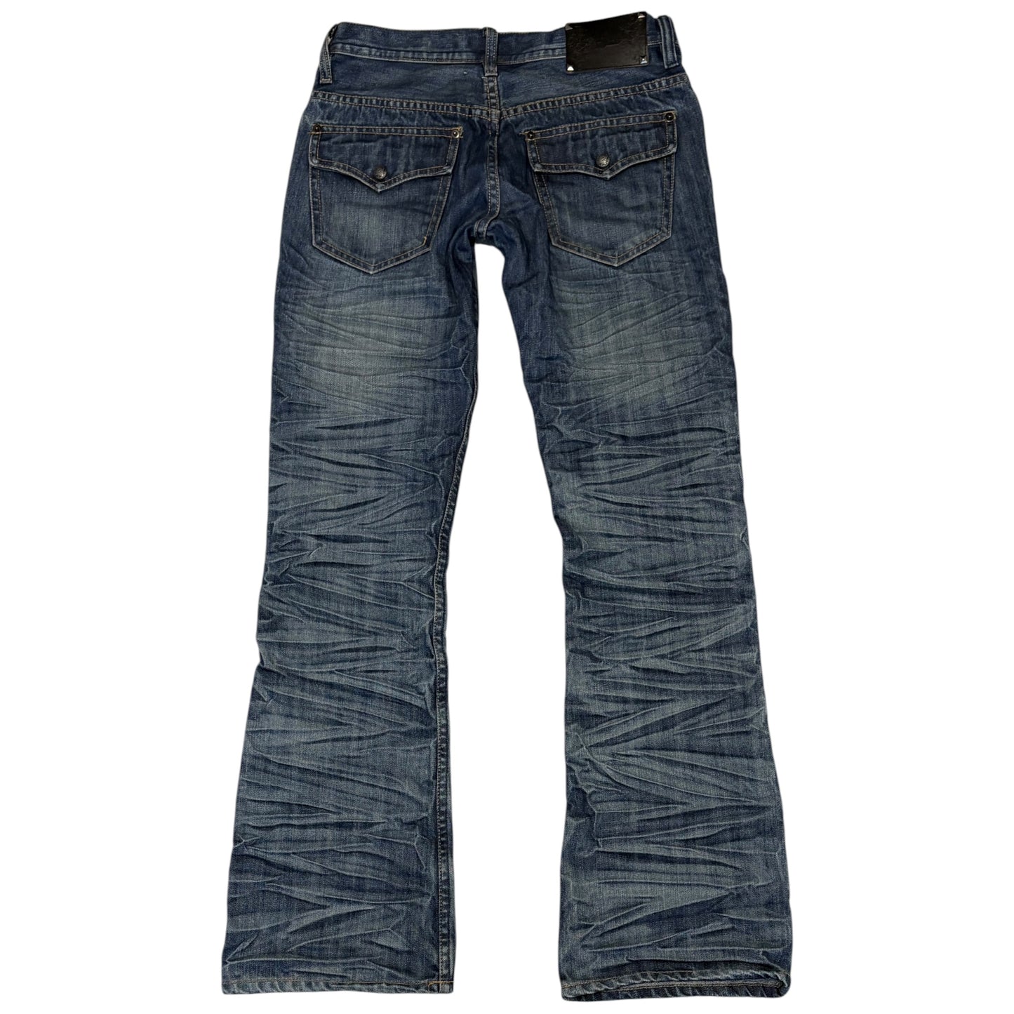 Midas snake wash bootcuts denim