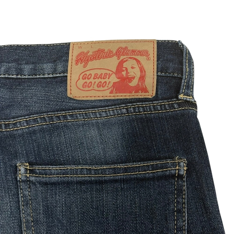 Hysteric Glamour blue fade wash jeans
