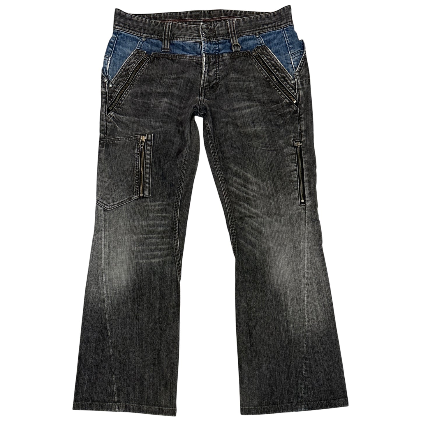 Nicole Club hybrid grey bootcut denim jeans