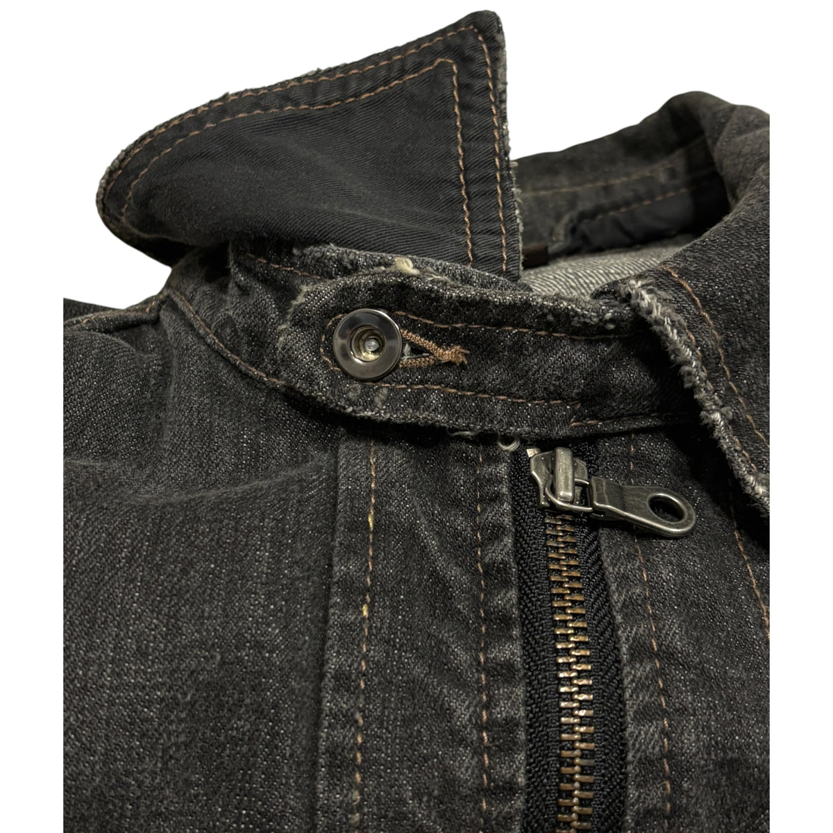 Nicole Club grey multizip denim jacket