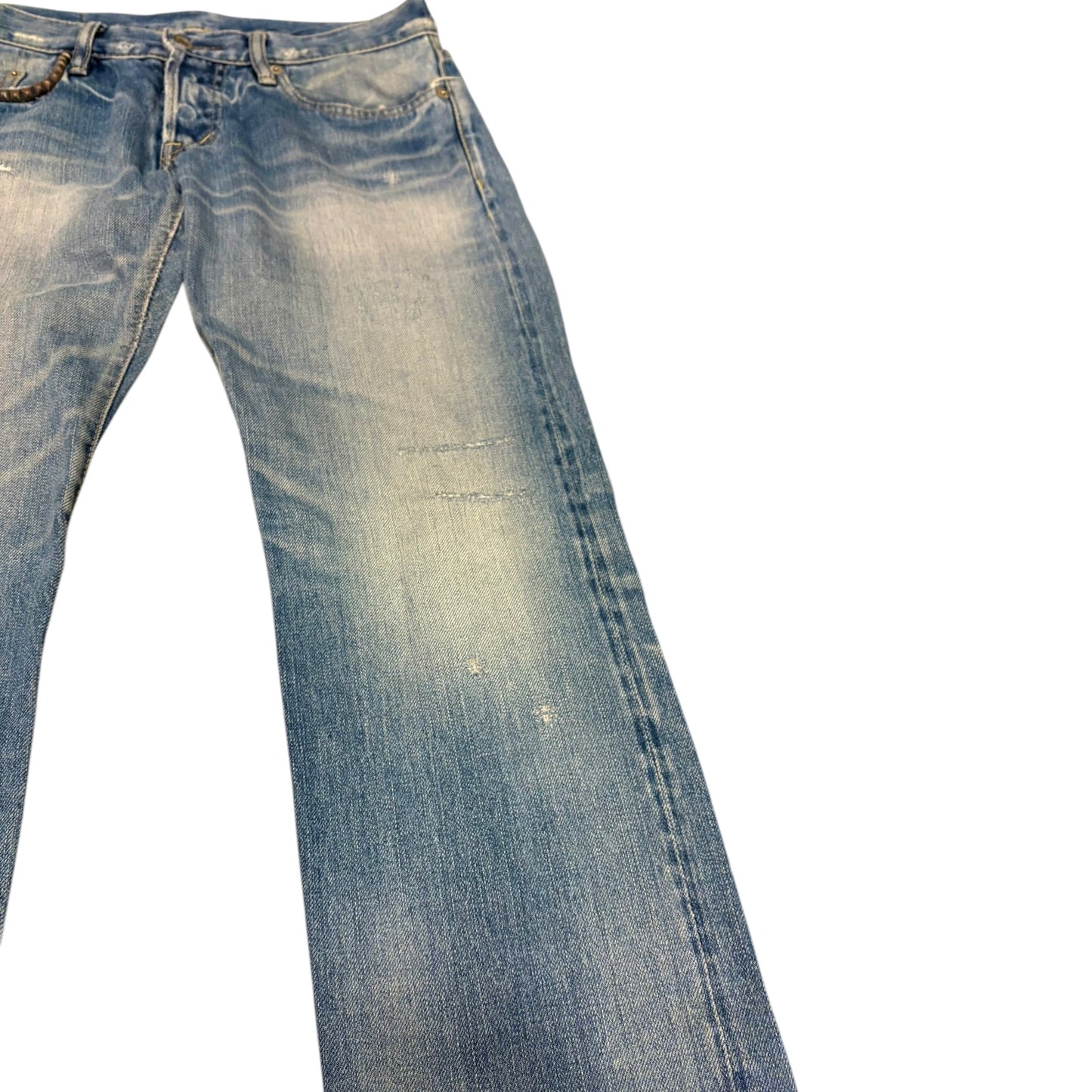 Hysteric Glamour studded pocket blue denim jeans