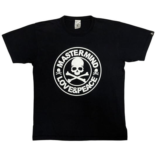 Mastermind ‘Love and Peace’ black logo T-shirt