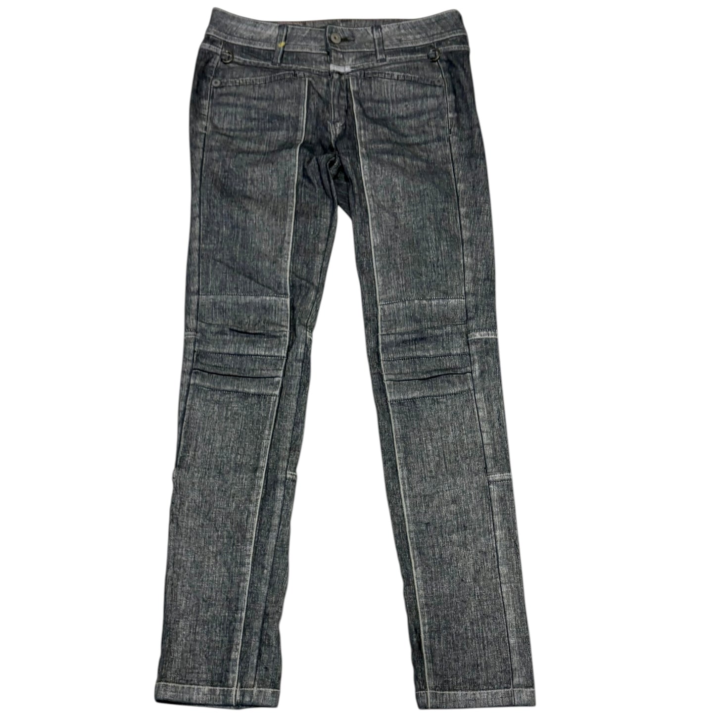Marithe Francois Girbaud grey jeans w button
bootcuts