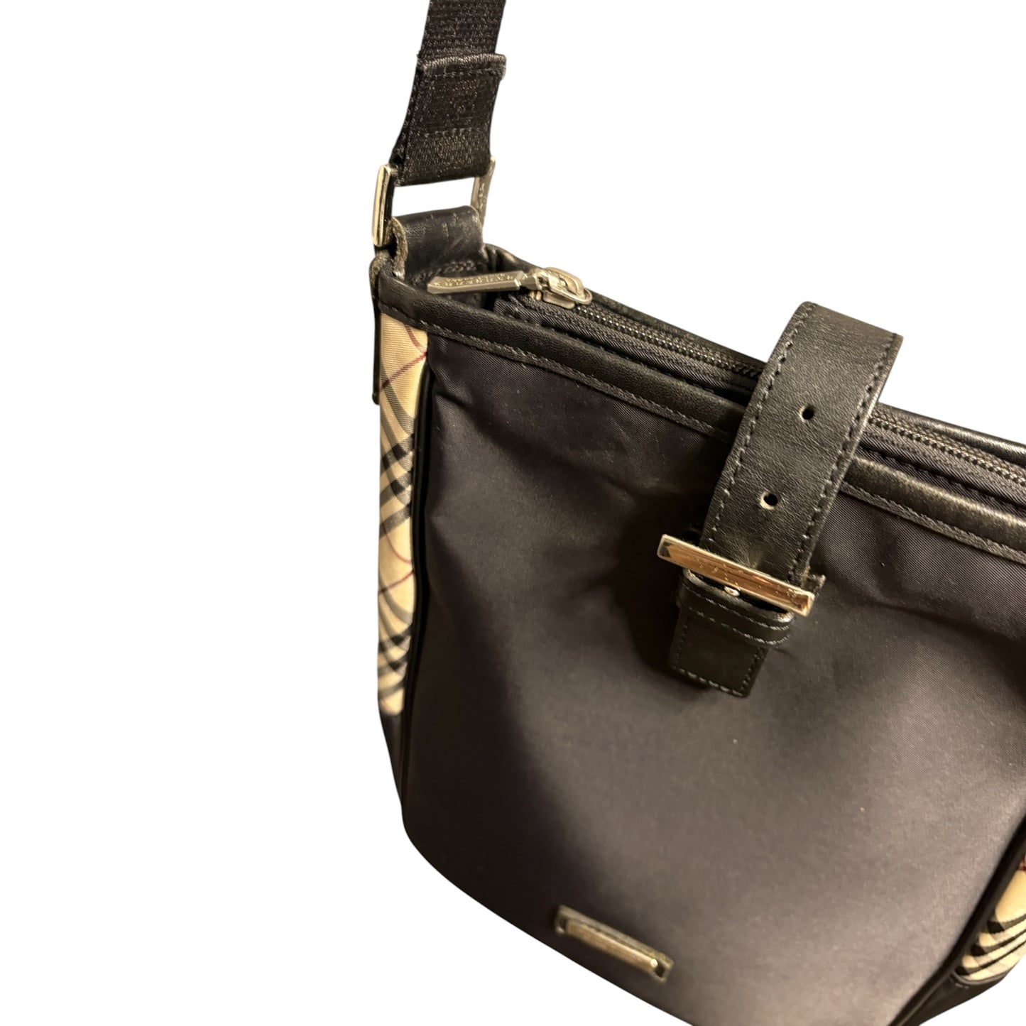 Burberry Black Label nova check crossbody bag
