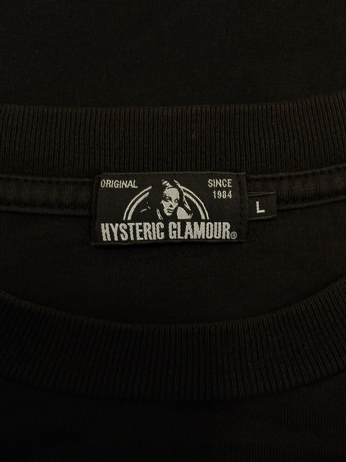 Hysteric Glamour girl graphic black longsleeve T-shirt