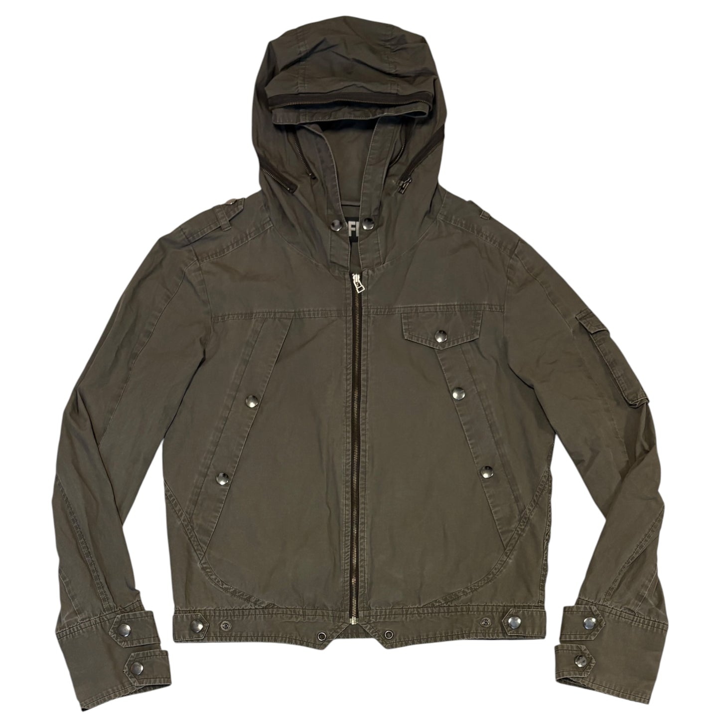 PPFM 3 in 1 khaki millitary jacket mod coat