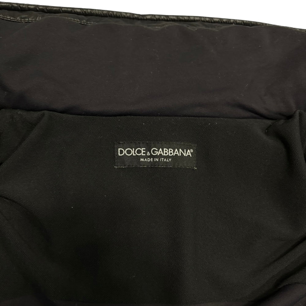 Dolce & Gabbana archived striped ski jacket w retractable bono hood