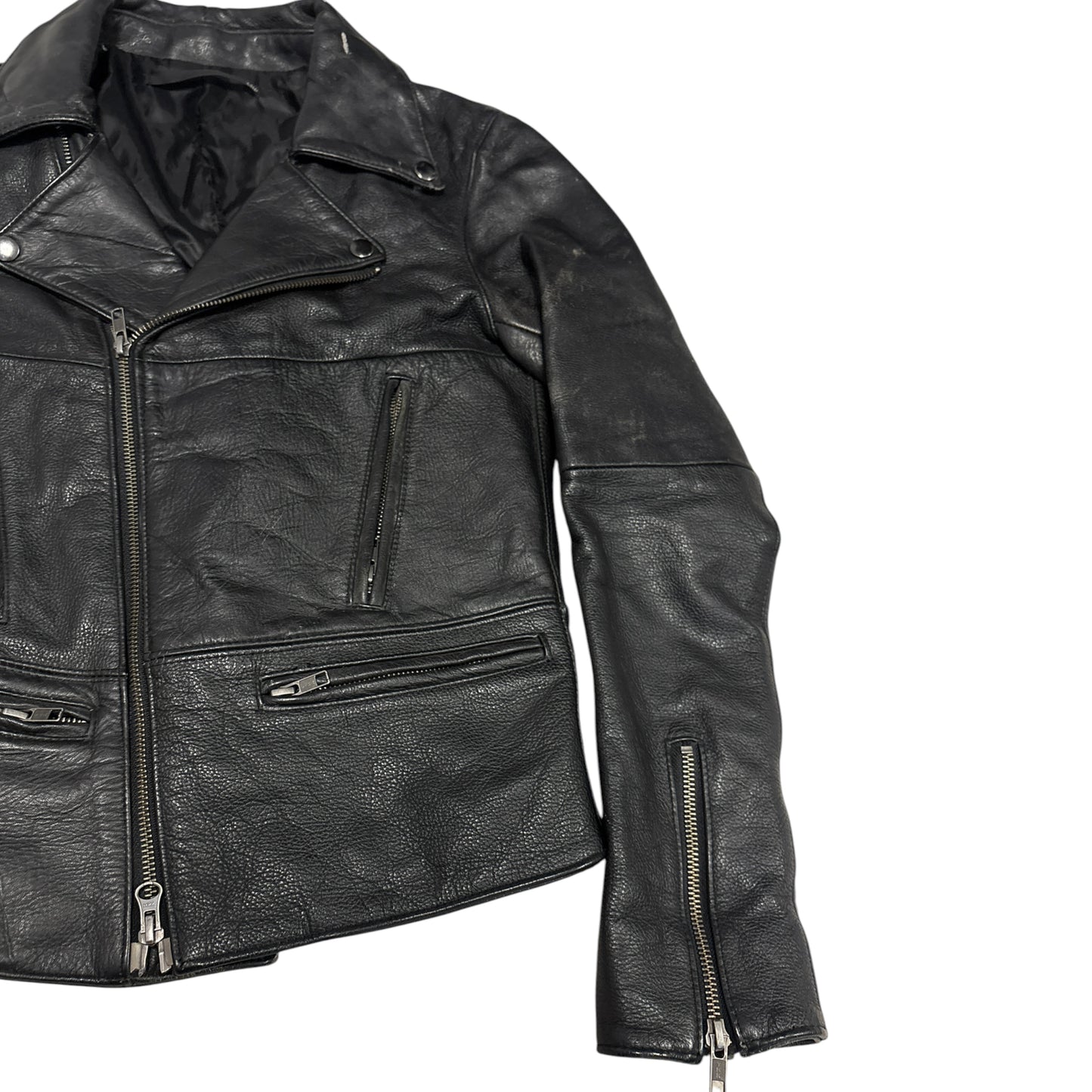 LHP lambskin leather motorcycle jacket