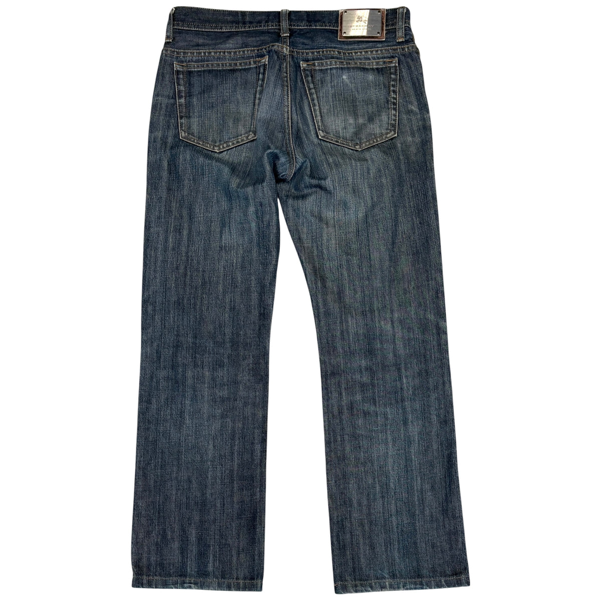 Burberry Black Label navy straight cut Japanese denim jeans