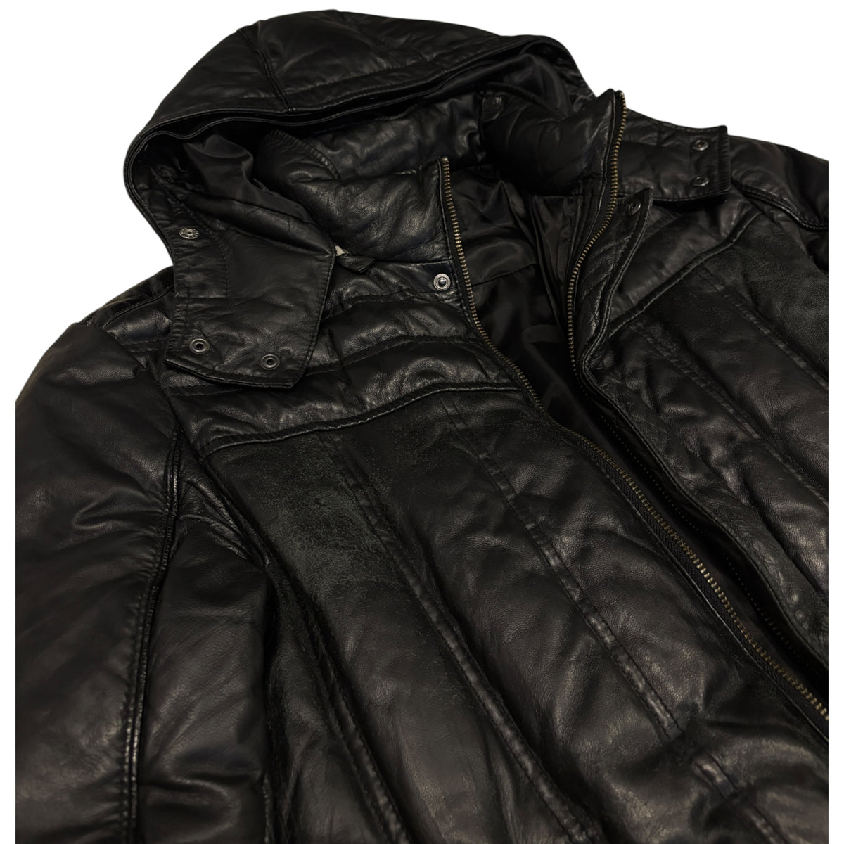 Tornado Mart sheep leather down puffer jacket