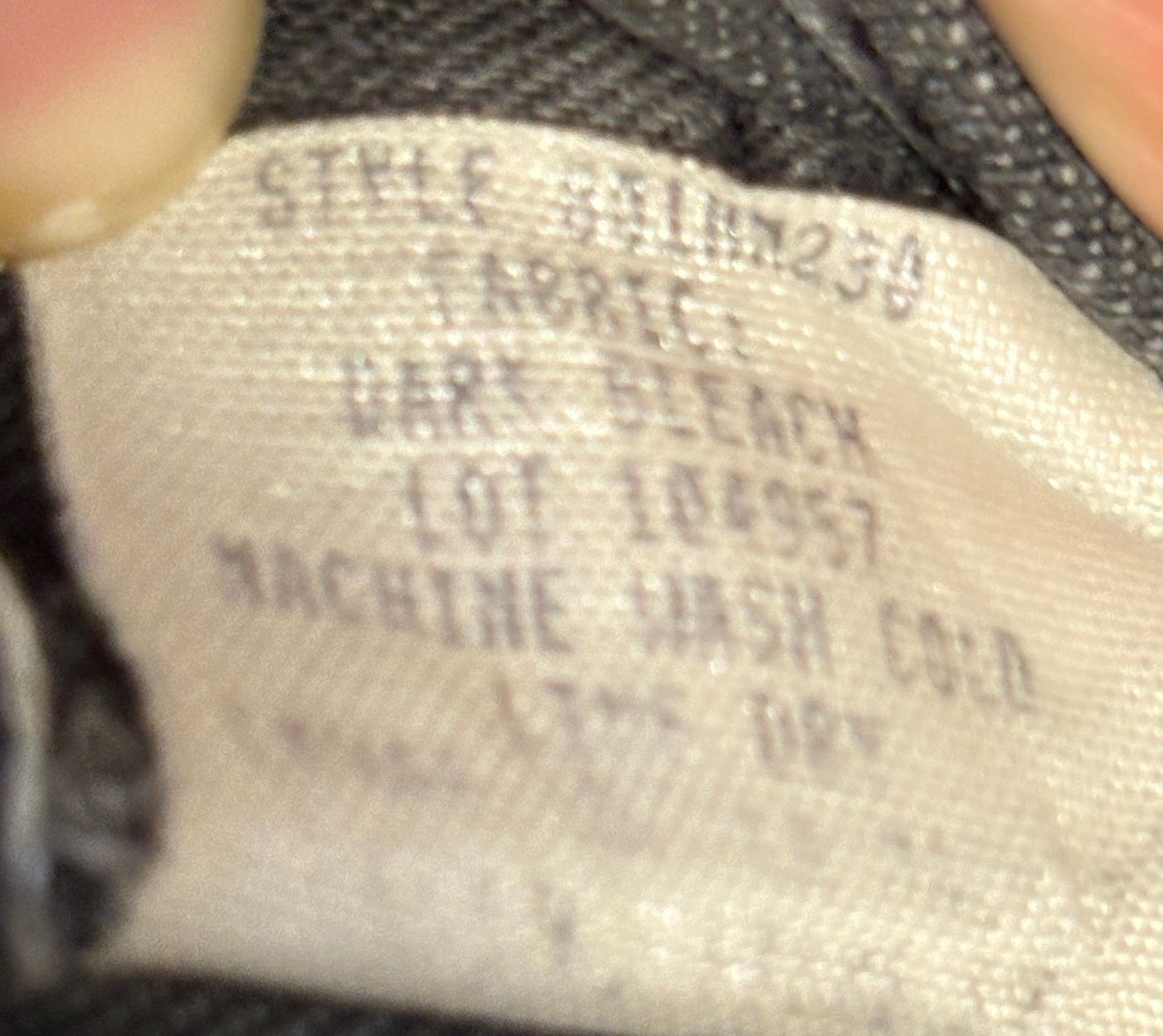 Helmut Lang ‘dark bleach’ 90s acid wash denim, made in USA