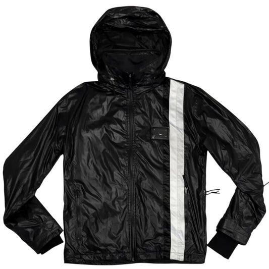 Dolce & Gabbana archived striped ski jacket w retractable bono hood