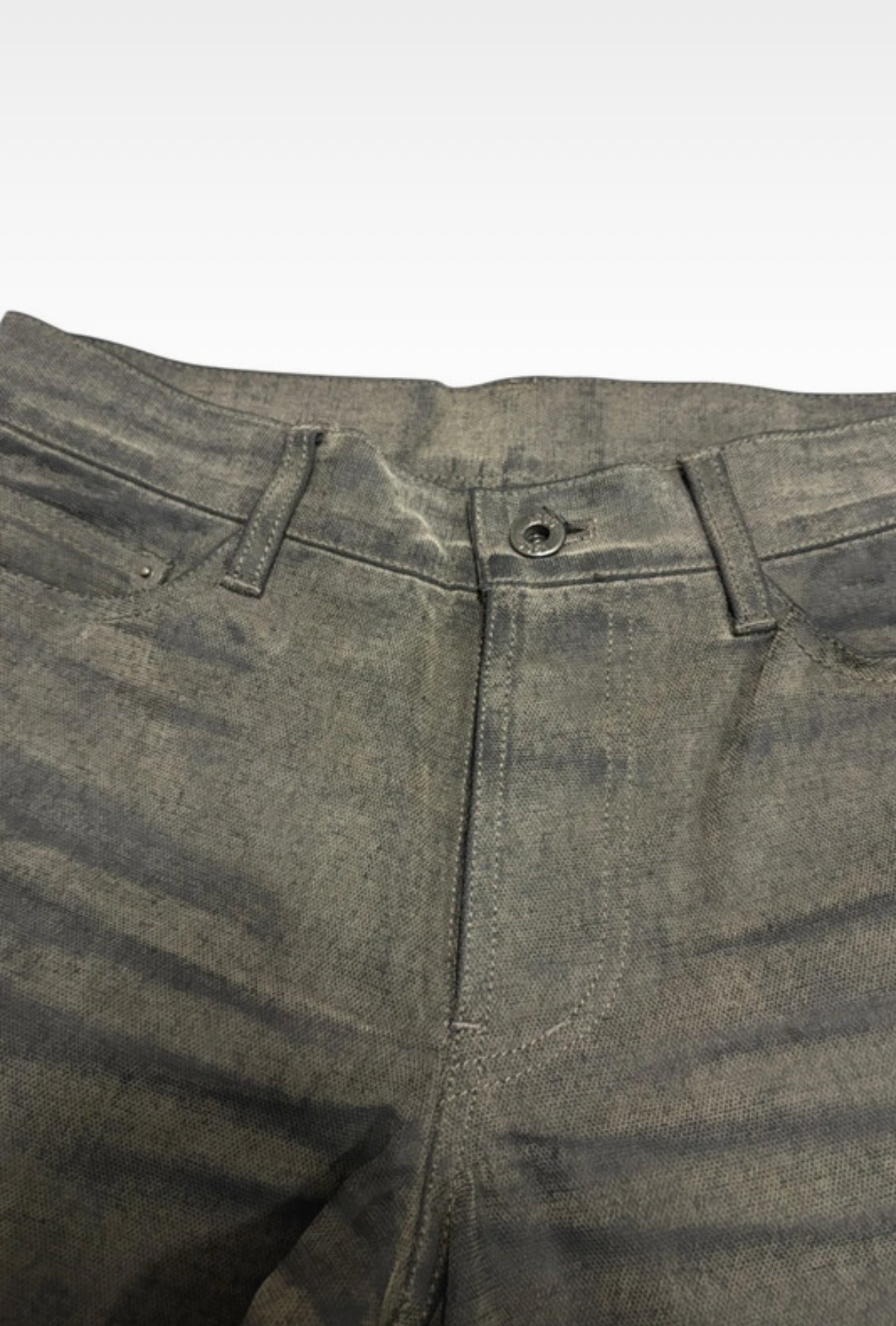 5351 Pour Les Hommes grey claw mark streaked grey denim bootcut jeans