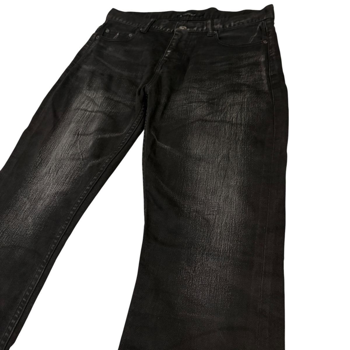 Jackrose black fade wash bootcut denim jeans