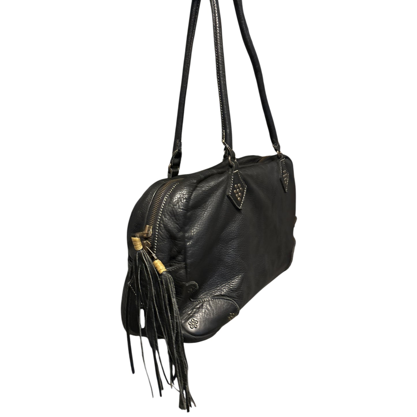 Kyoji Maruyama leather tassel detailed clutch carry bag