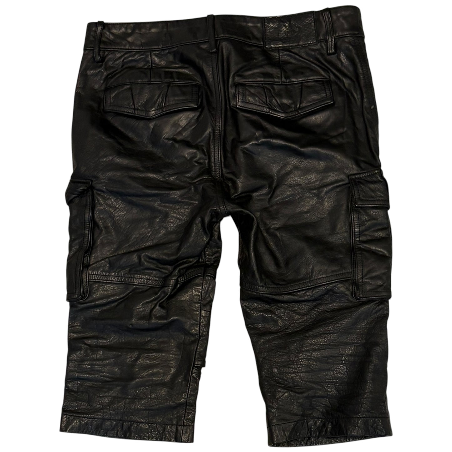 Fuga leather multipcoket cargo shorts