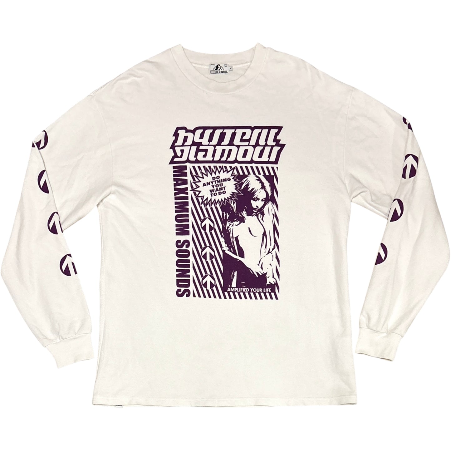 Hysteric Glamour white longsleeve print T-shirt