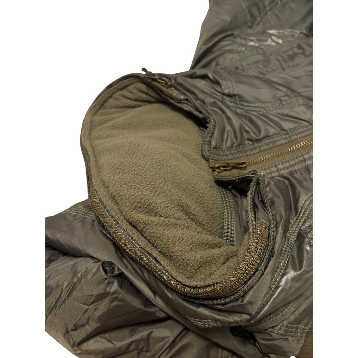 Goa khaki bono hood nylon windbreaker jacket