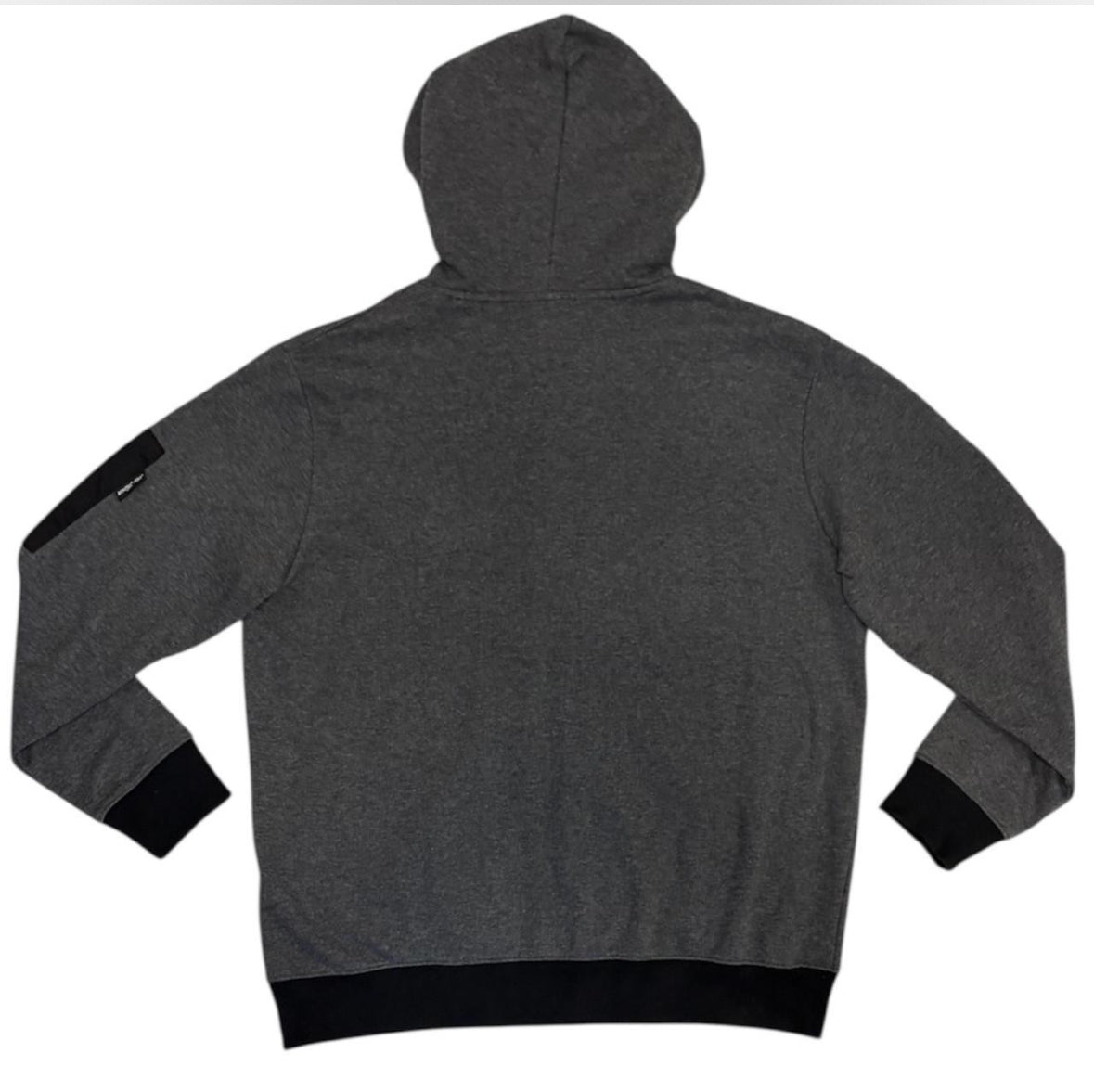 Roen grey shoulder pocket zip hoodie