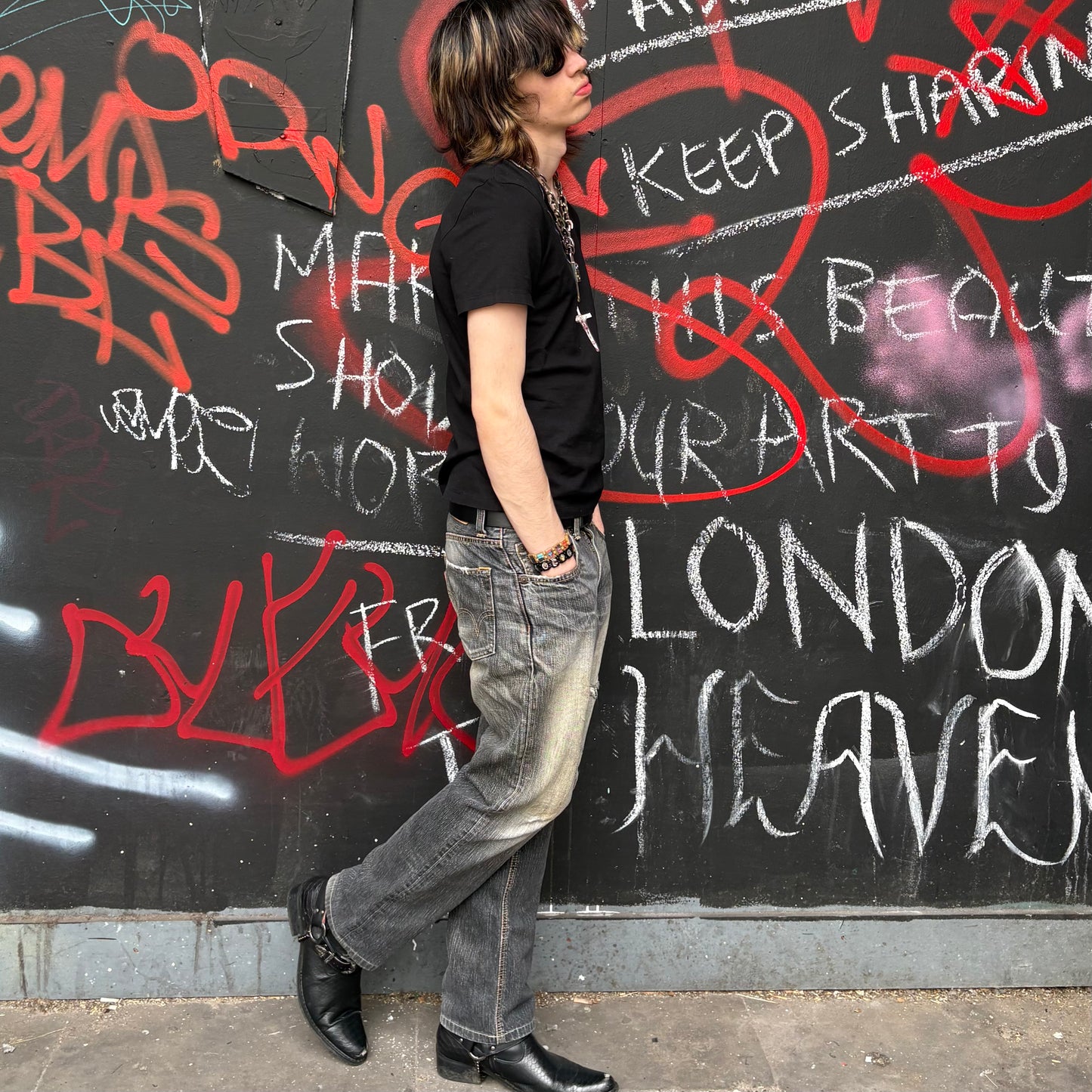 Edwin 503 Straight cut denim grey gradient jeans