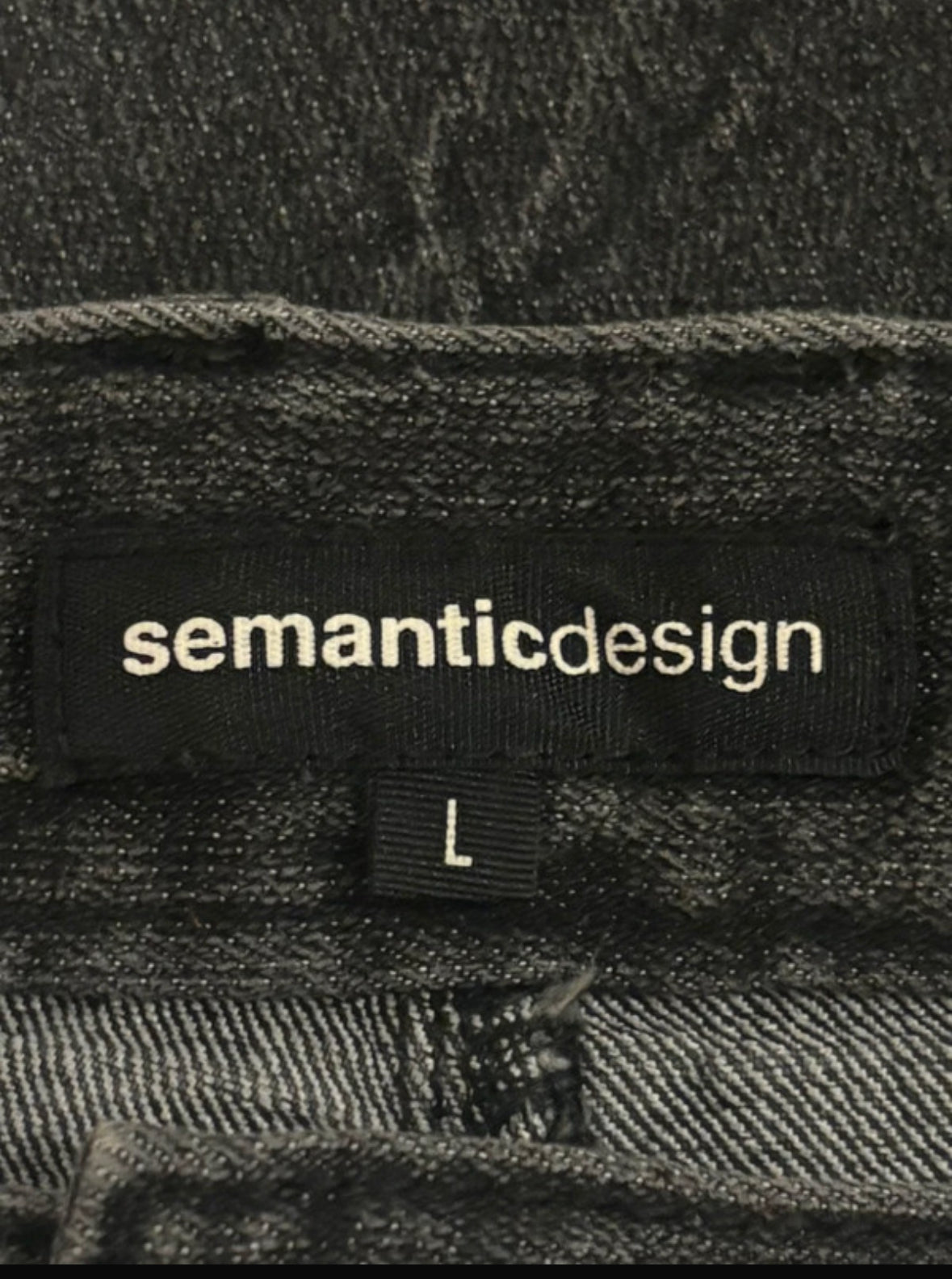 Semantic Design black gradient claw mark denim jeans