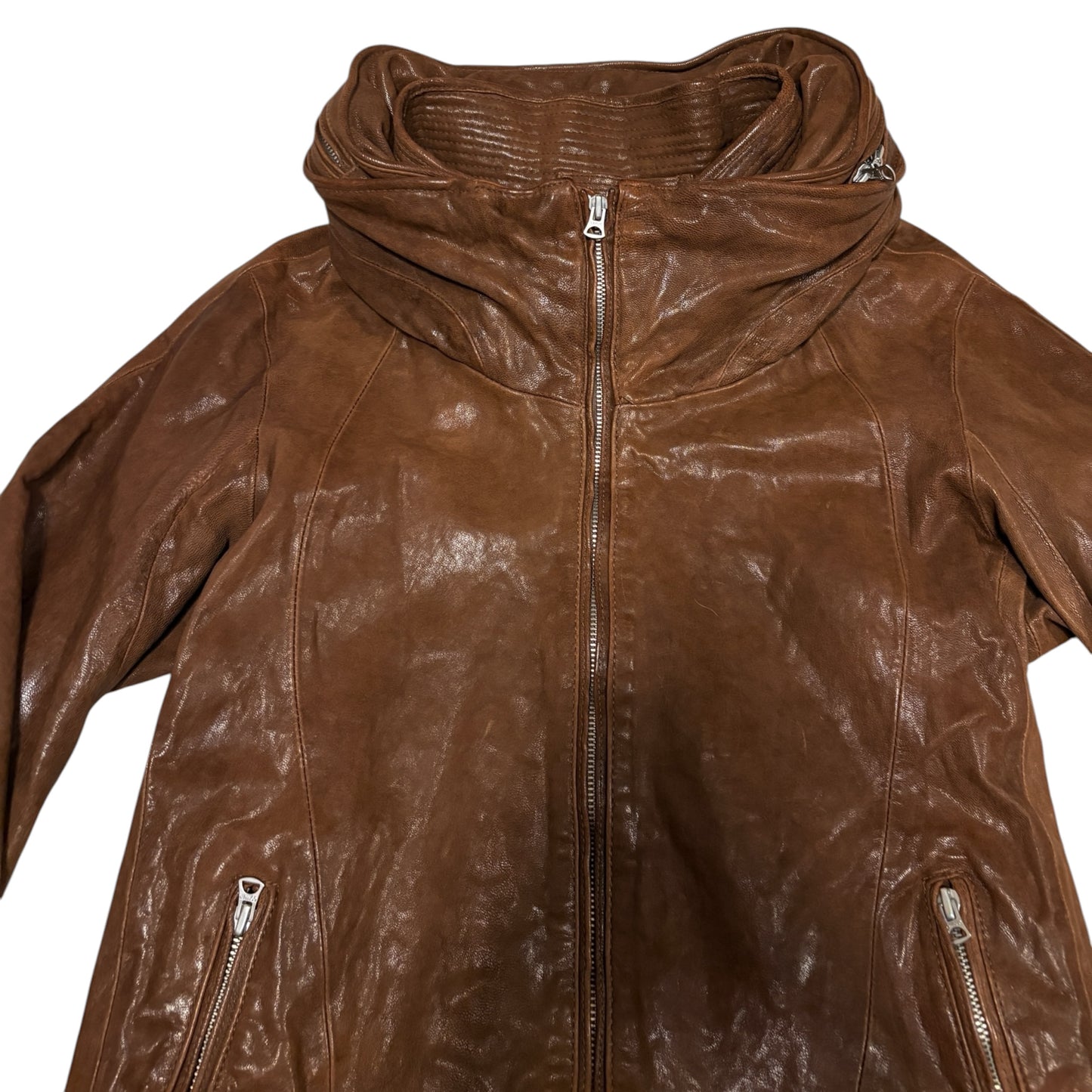 Goa goat leather apocalypse bono jacket