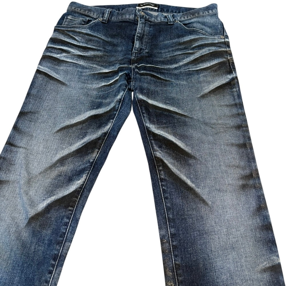 Semantic Design streaked claw mark wash denim jeans