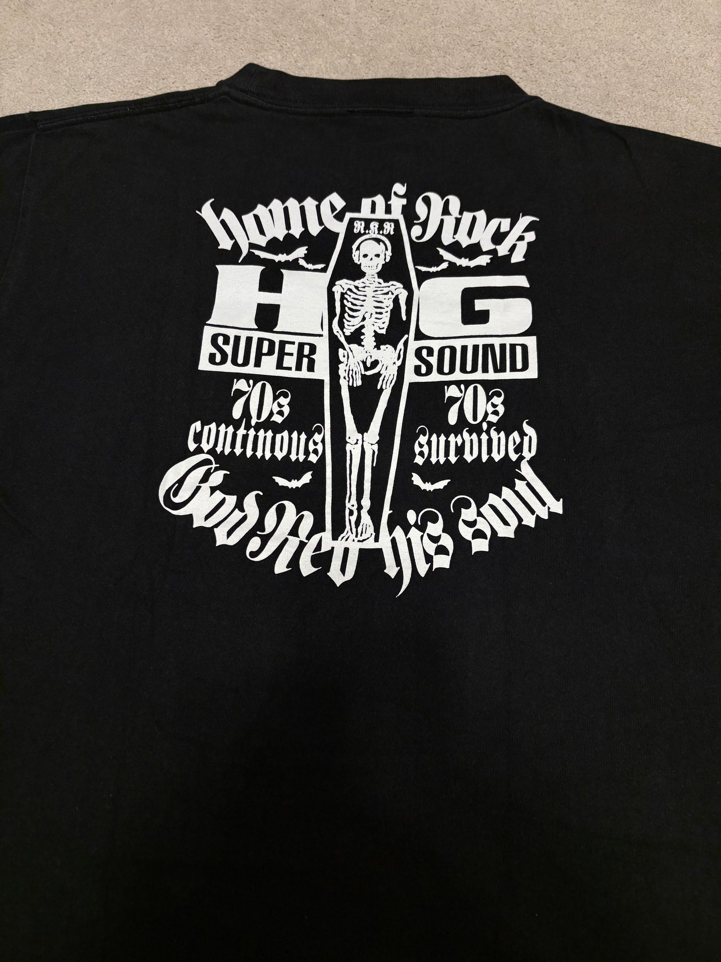 Hysteric Glamour skeleton coffin T-shirt