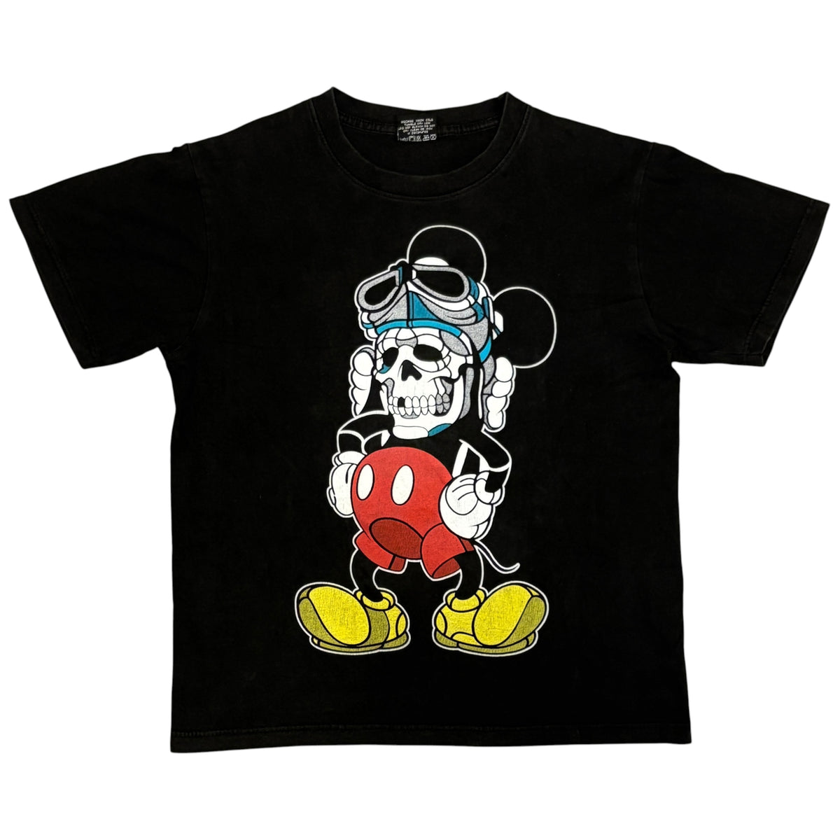 Japanese brand black undead Mickey T-shirt