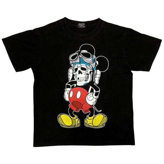 Japanese brand black undead Mickey T-shirt