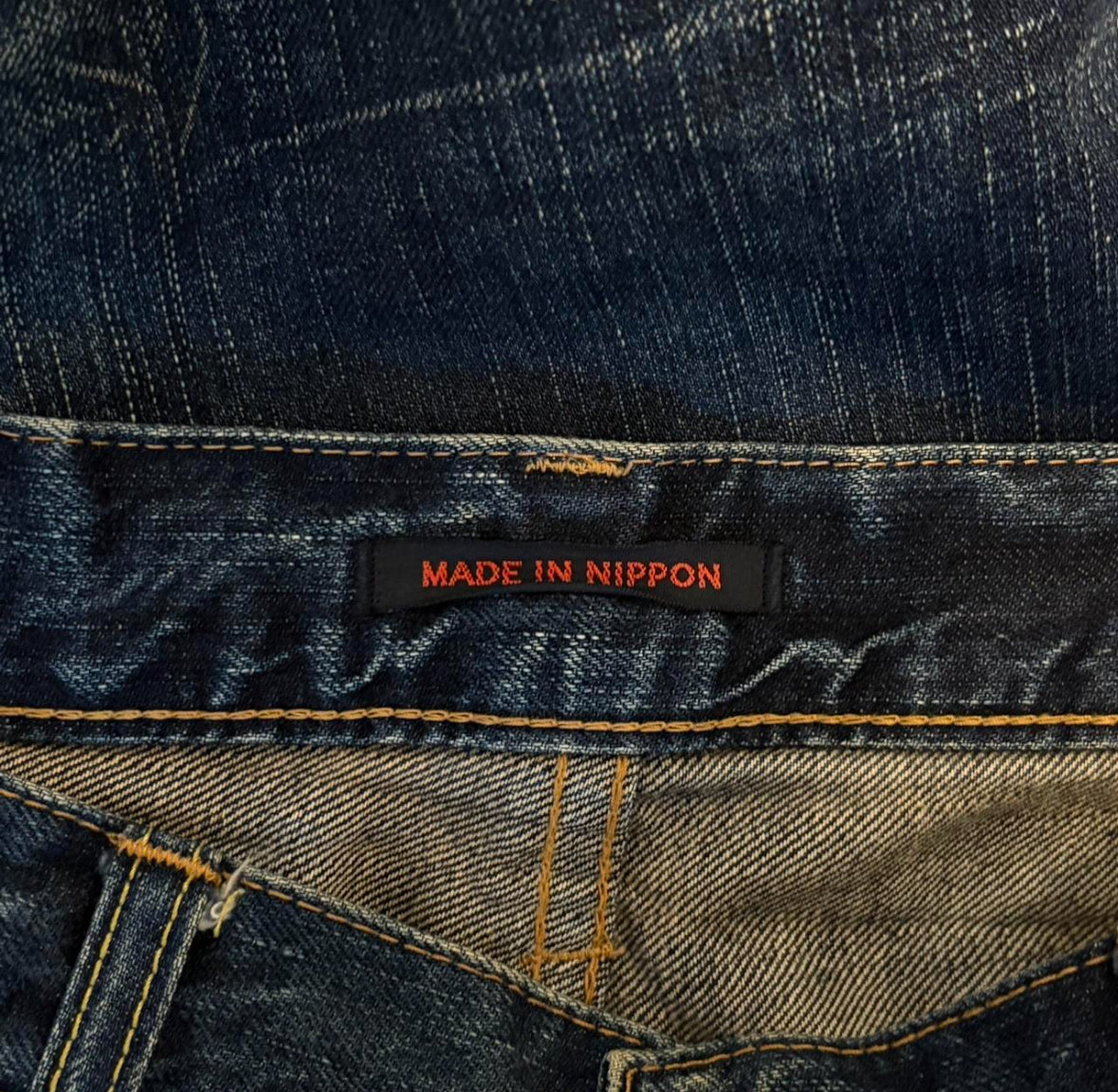 Japanese Brand blue denim gradient wash jeans